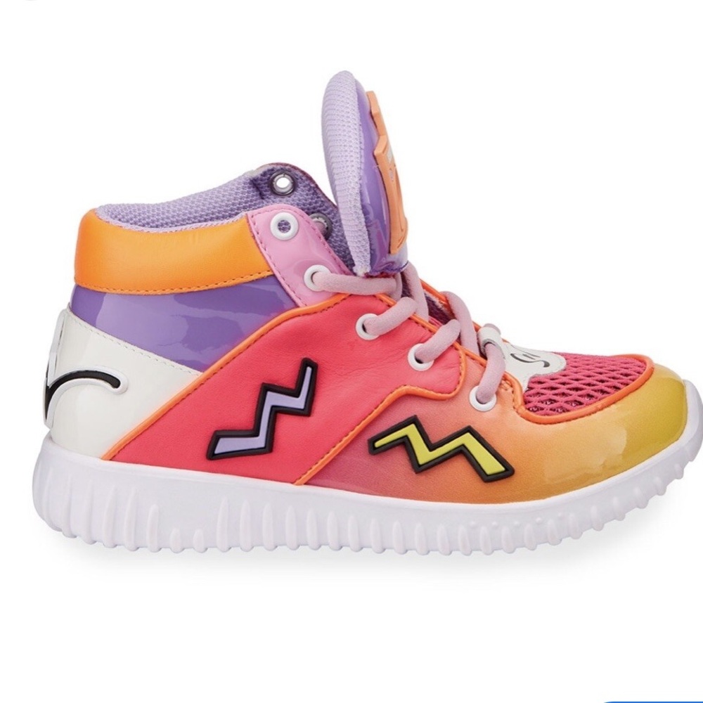Sophia Webster Girl Shay Wireless Bluetooth Boombox Sneakers Multi Pink size 32